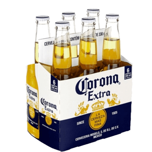 CERVEJA CORONA EXTRA LONG NECK 330ML C6 UNIDADES